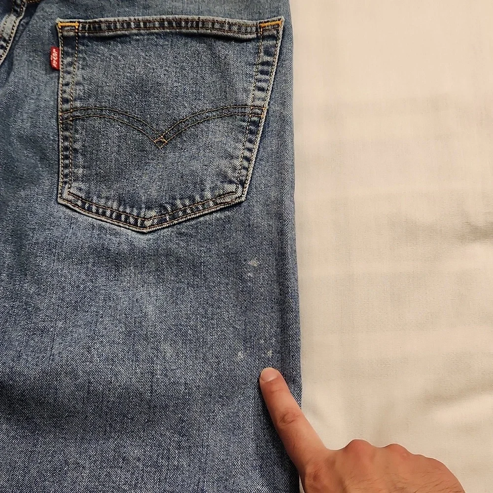 Levi's jeans 505 Regular fit straight men's 36x30‎ blue denim red tab